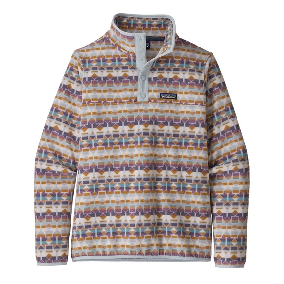 Patagonia Tops - Patagonia Women's Micro D Snap-T Fleece Geometric Printed Pullover